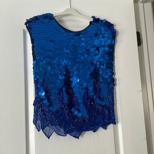 Vintage Hand Beaded Top